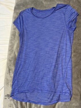 lululemon athletica Blue Short Sleeve Tee